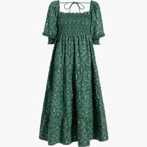 Emerald Trellis Nesli Nap Dress Hill House Home XS